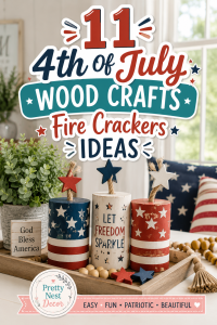 11 4th Of July Wood Crafts Fire Crackers Ideas