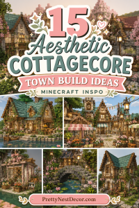 15 Aesthetic Cottagecore Town Build Ideas | Minecraft Inspo