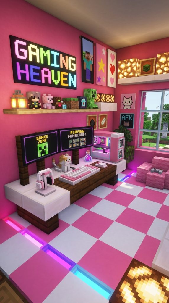 Aesthetic Pink Bedroom 