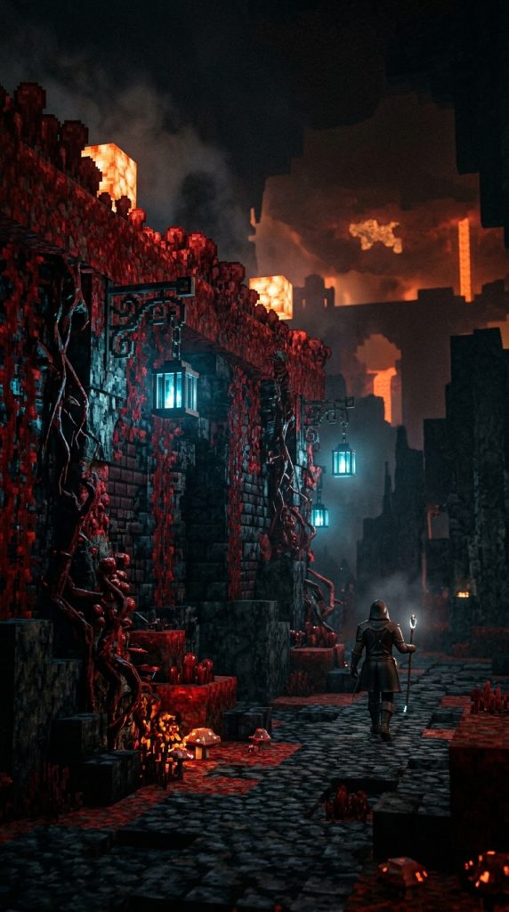 Minecraft Castle wall