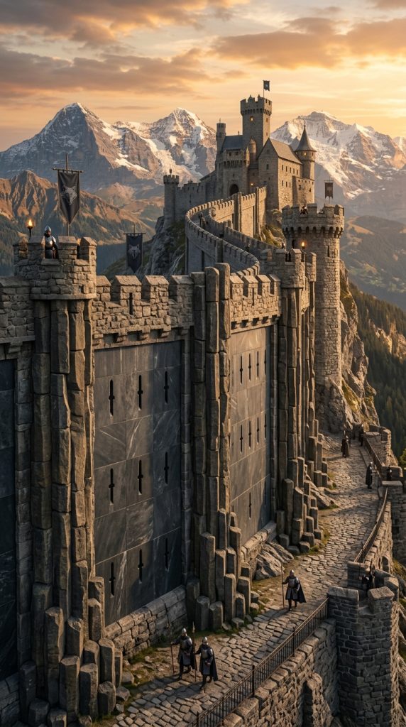 Minecraft Castle wall