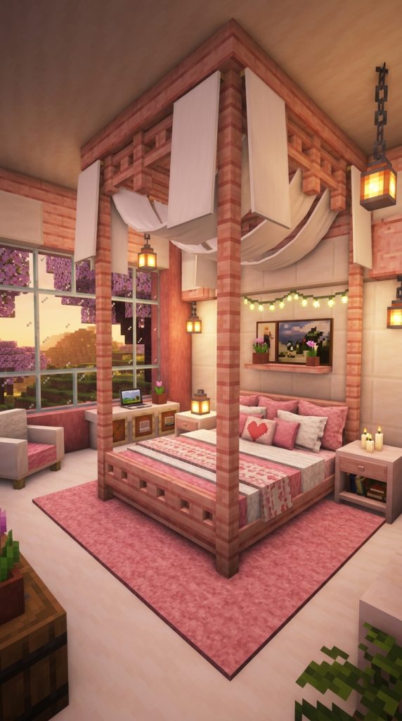 Aesthetic Pink Bedroom 