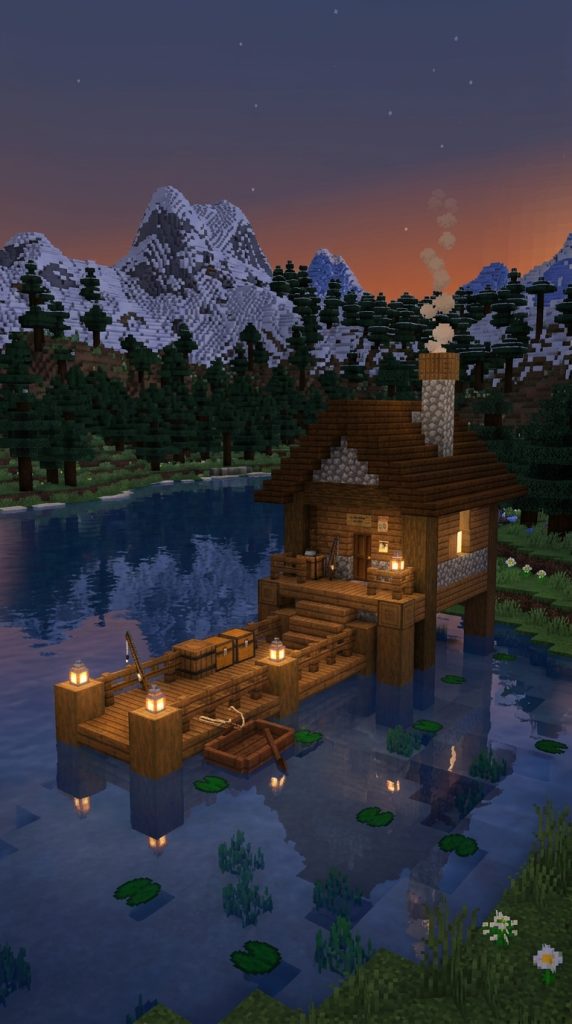 Minecraft Spruce Dock