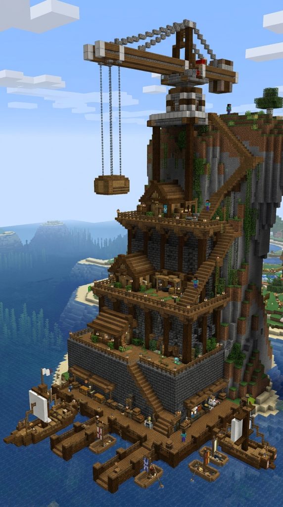 Minecraft Spruce Dock