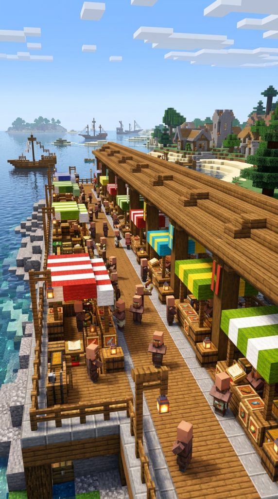 Minecraft Spruce Dock