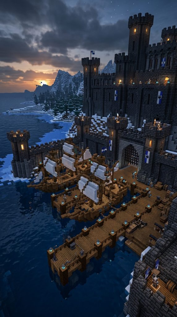 Minecraft Spruce Dock