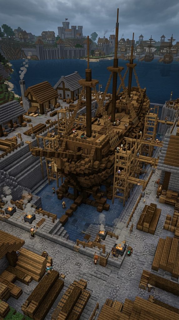 Minecraft Spruce Dock
