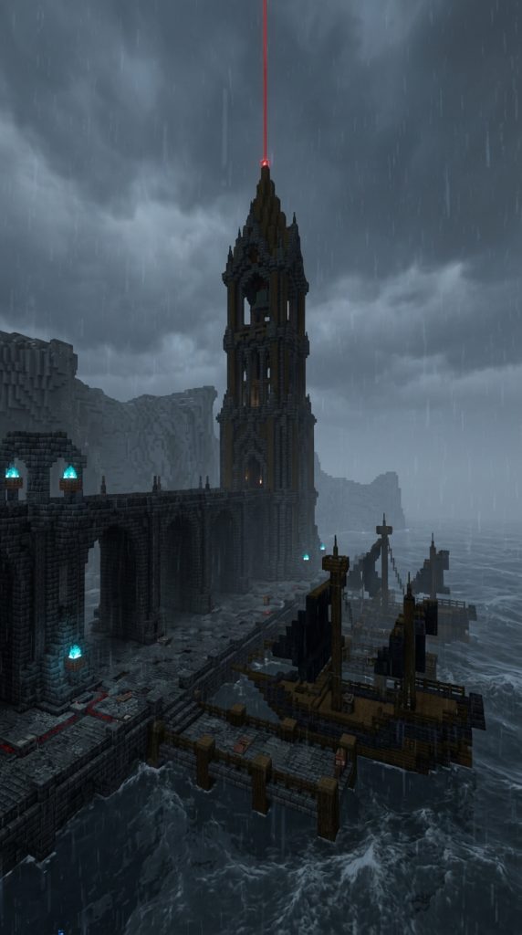 Minecraft Spruce Dock