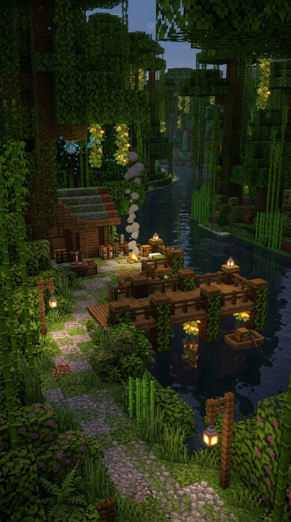 Minecraft Spruce Dock