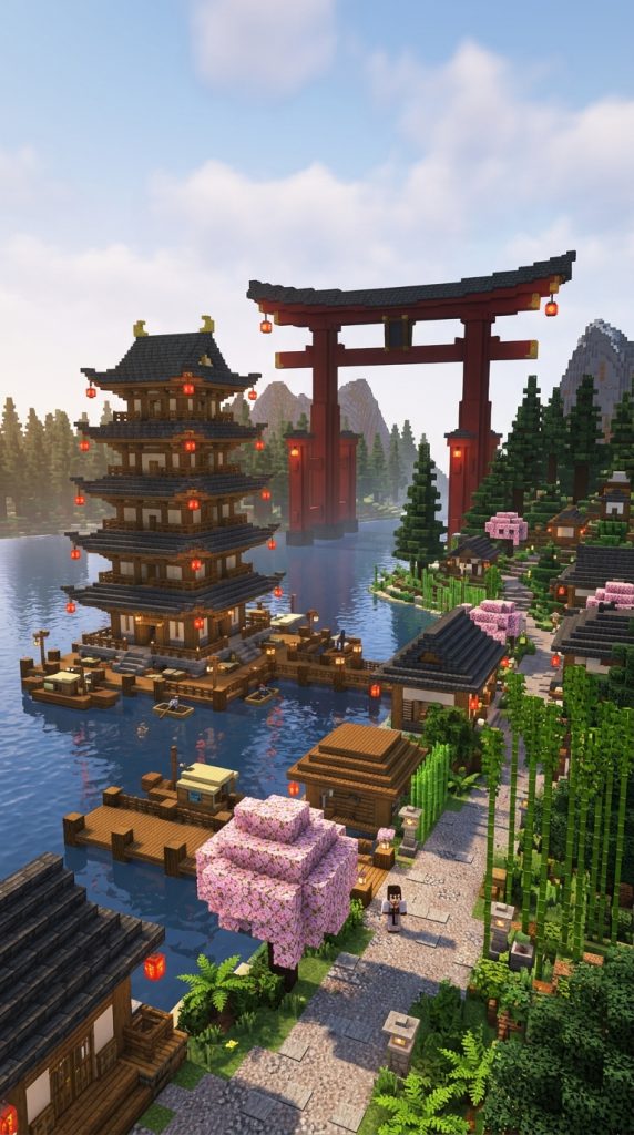 Minecraft Spruce Dock