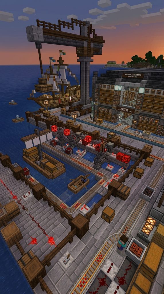 Minecraft Spruce Dock