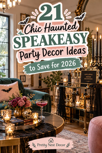21 Chic Haunted Speakeasy Party Decor Ideas to Save for 2026