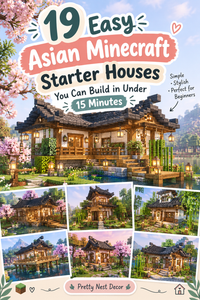 19 Easy Asian Minecraft Starter Houses You Can Build in Under 15 Minutes